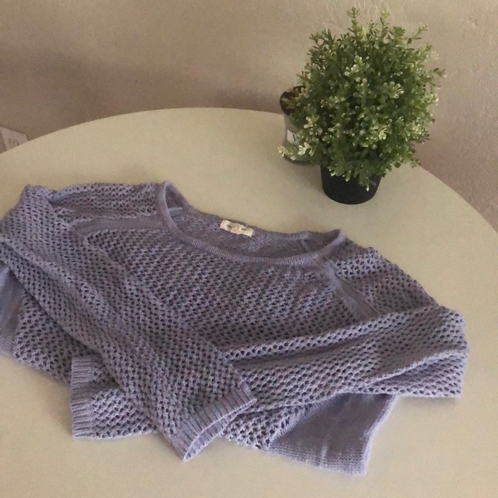 Knit periwinkle sweater